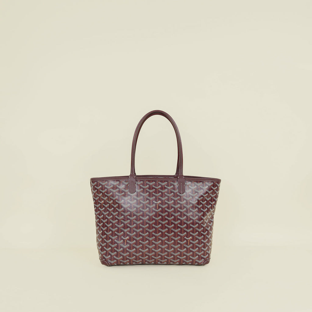 Goyard Burgundy Goyardine Artois PM Bag