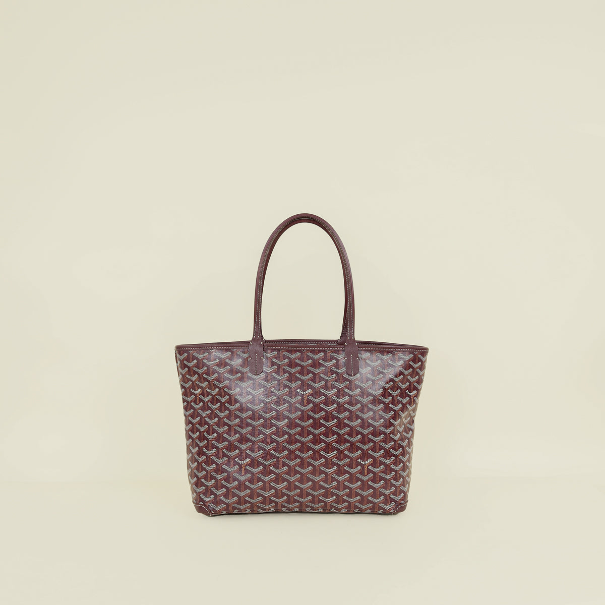 Goyard Burgundy Goyardine Artois PM Bag