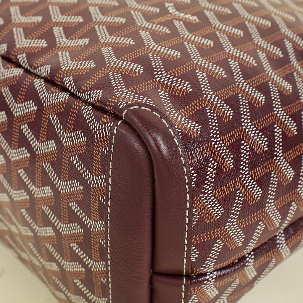Goyard Burgundy Goyardine Artois PM Bag