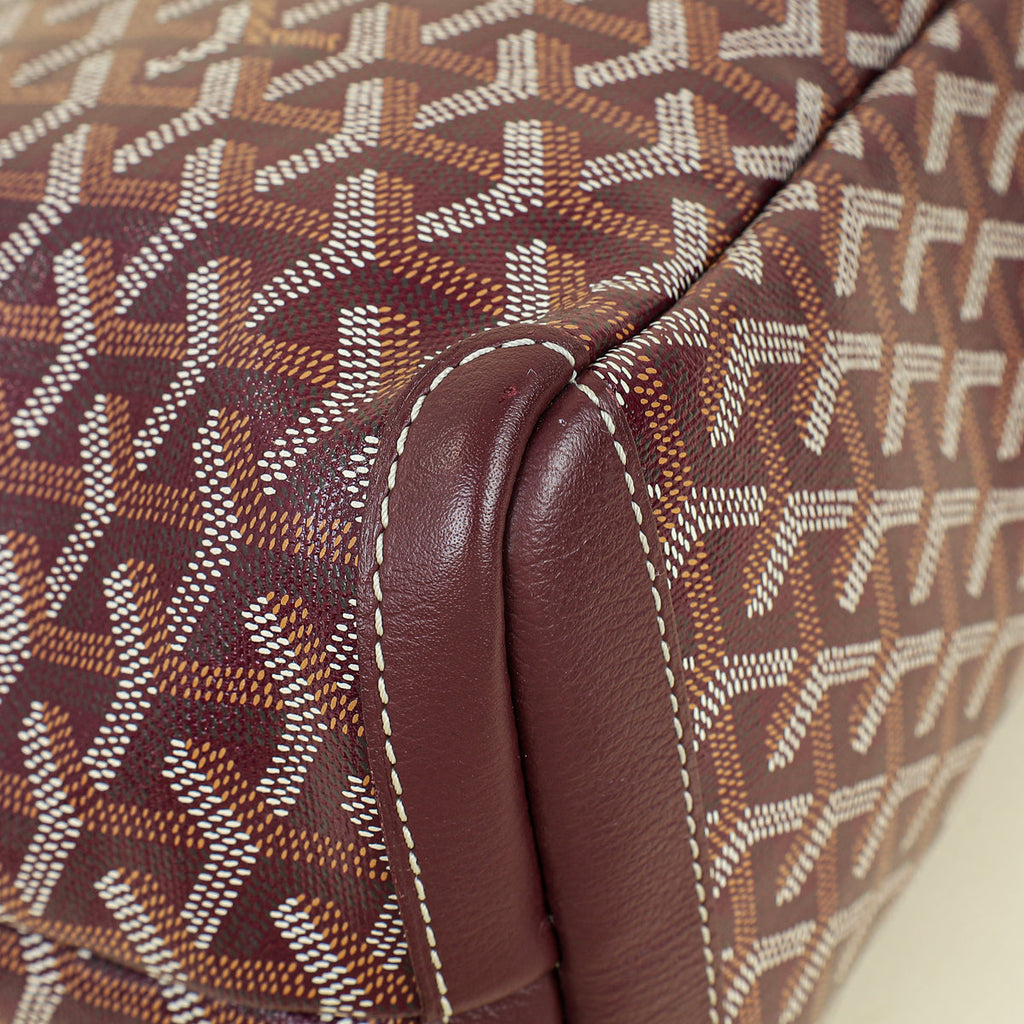 Goyard Burgundy Goyardine Artois PM Bag