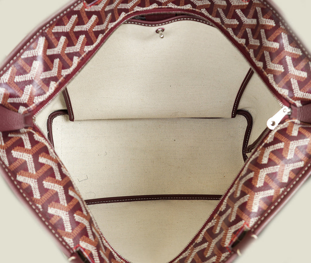 Goyard Burgundy Goyardine Artois PM Bag