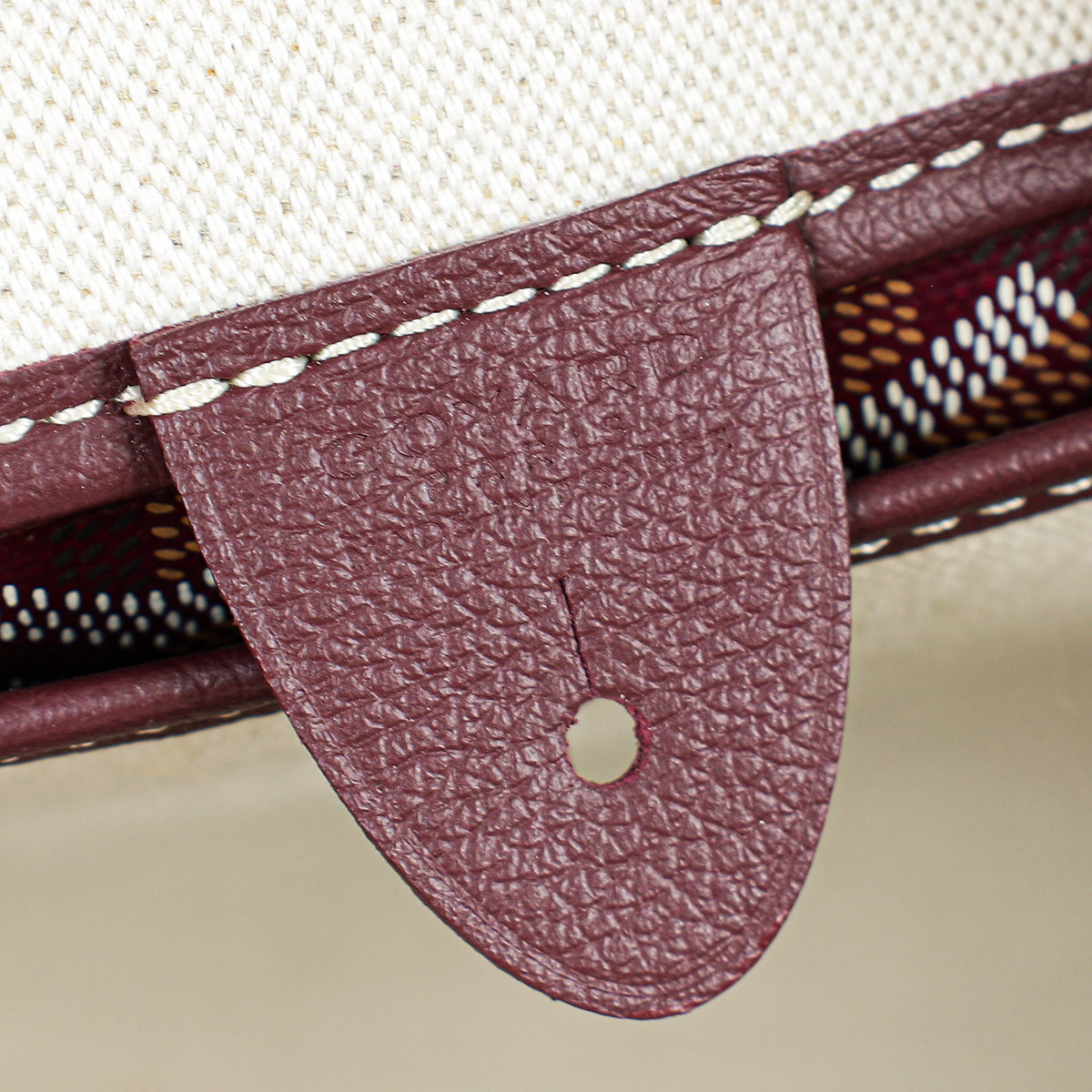 Goyard Burgundy Goyardine Artois PM Bag