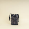 Goyard Navy Blue Goyardine Petit Flot Bucket Bag