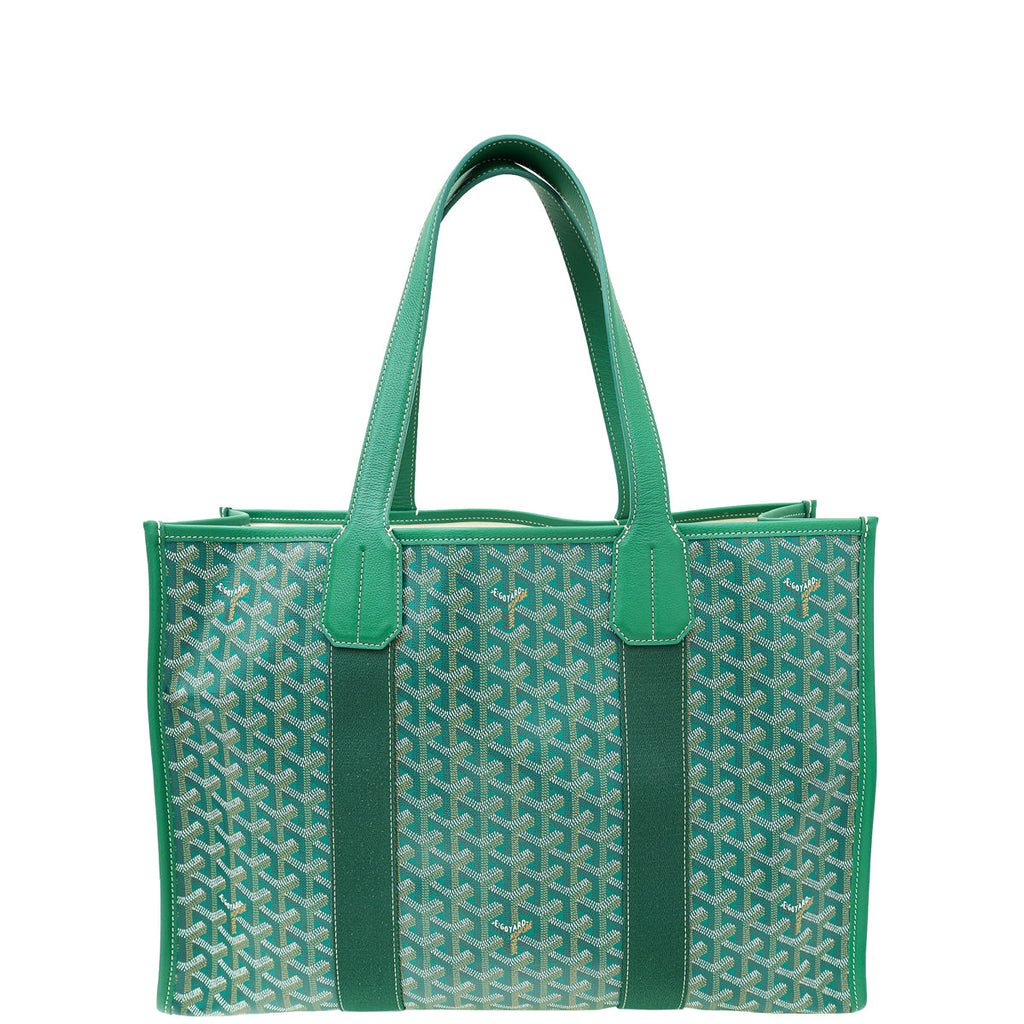 Goyard Green Goyardine Villette MM Tote Bag