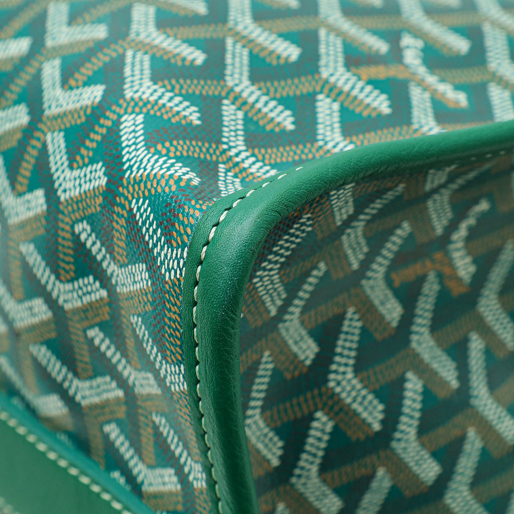 Goyard Green Goyardine Villette MM Tote Bag
