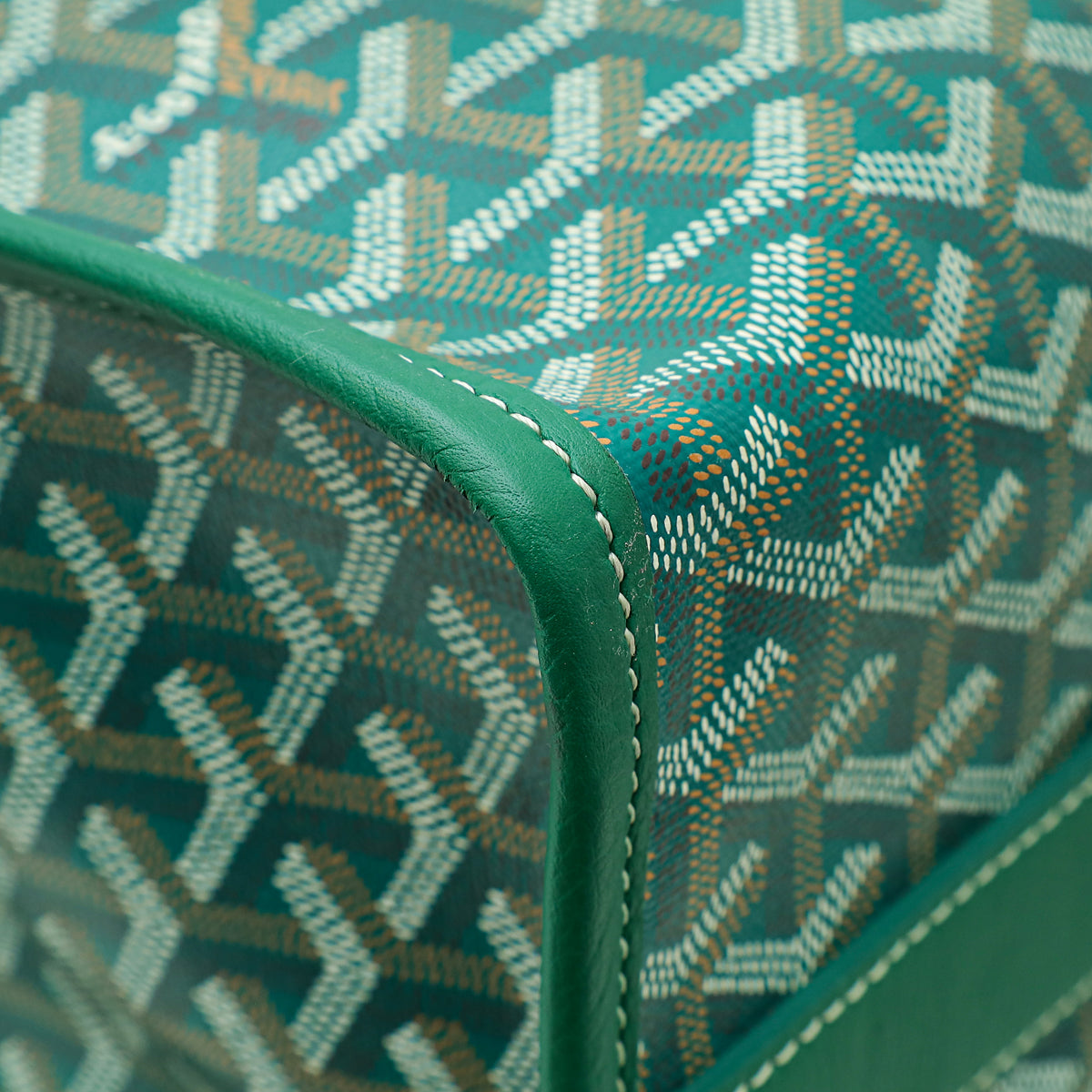 Goyard Green Goyardine Villette MM Tote Bag