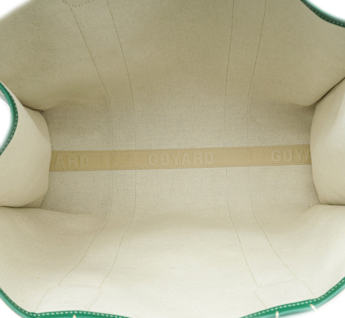Goyard Green Goyardine Villette MM Tote Bag