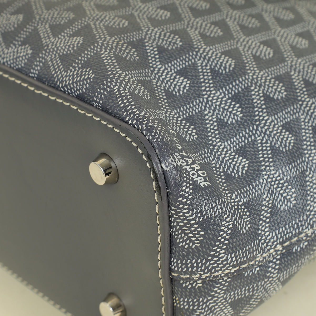Goyard Grey Goyardine Okinawa Bag