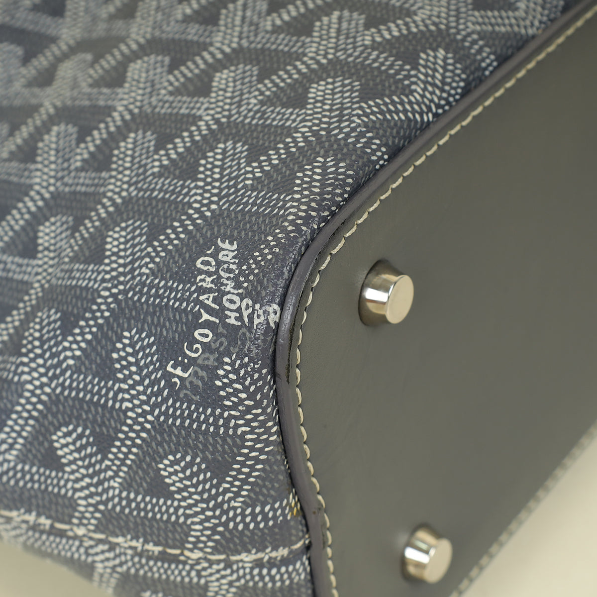 Goyard Grey Goyardine Okinawa Bag