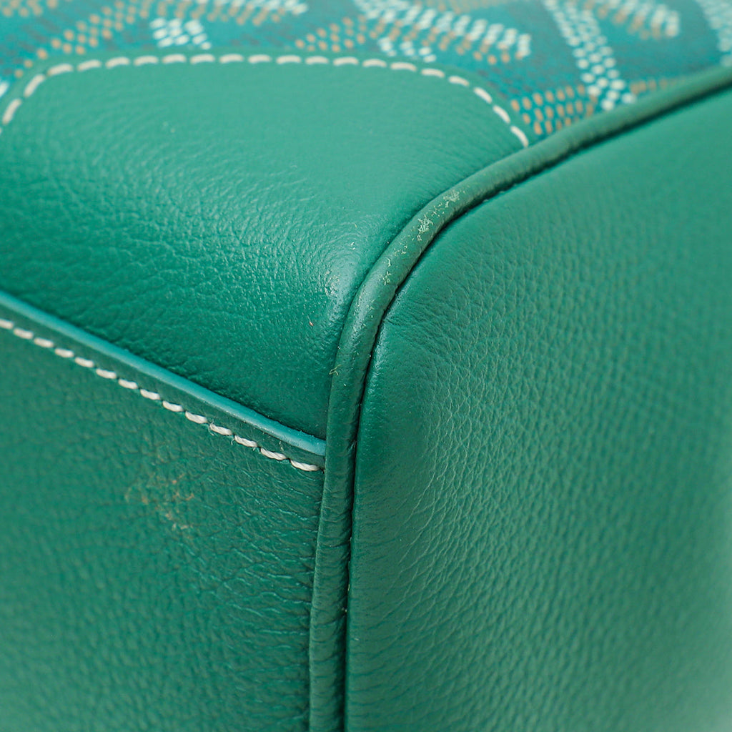 Goyard Goyardine Green Saigon Souple Mini Bag