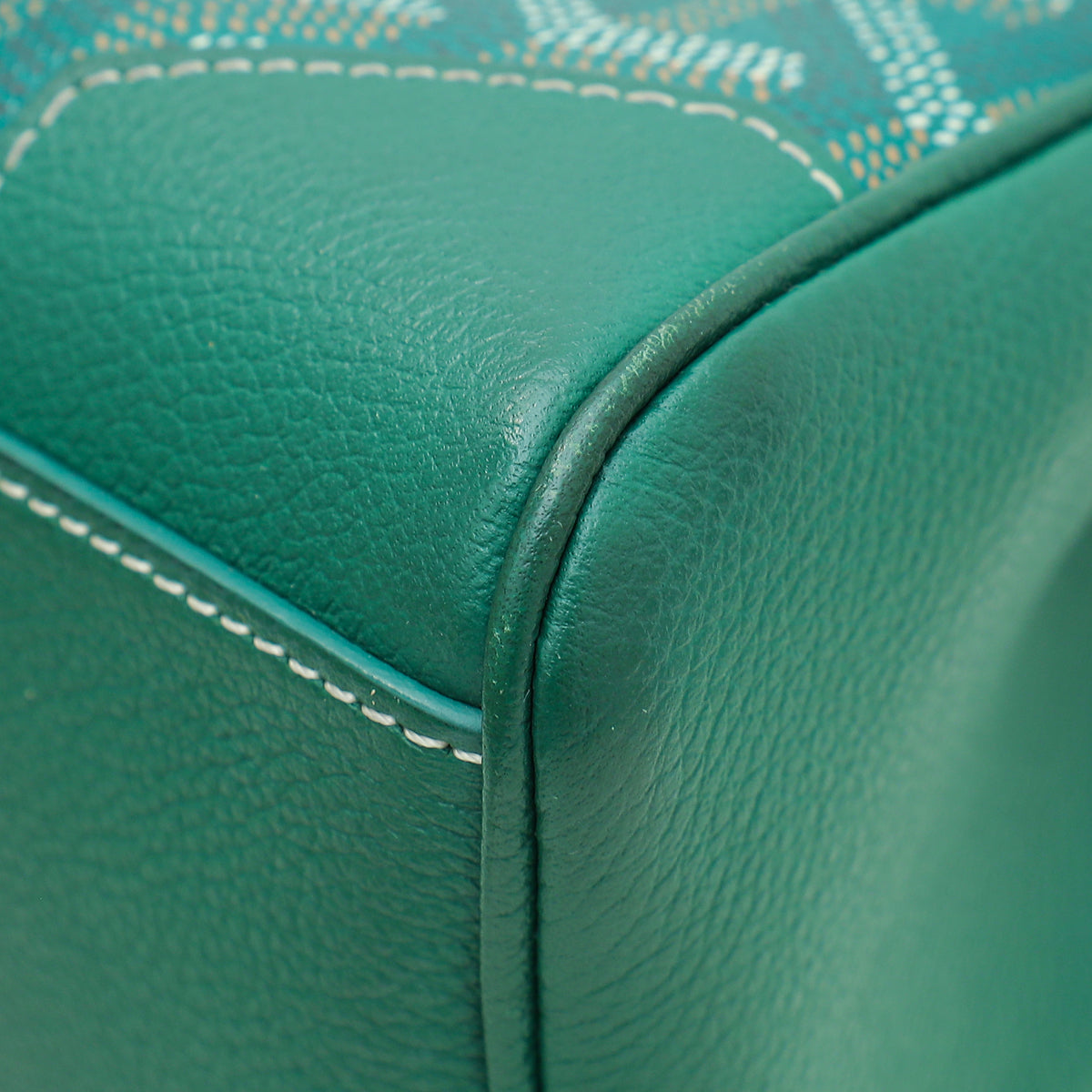 Goyard Goyardine Green Saigon Souple Mini Bag