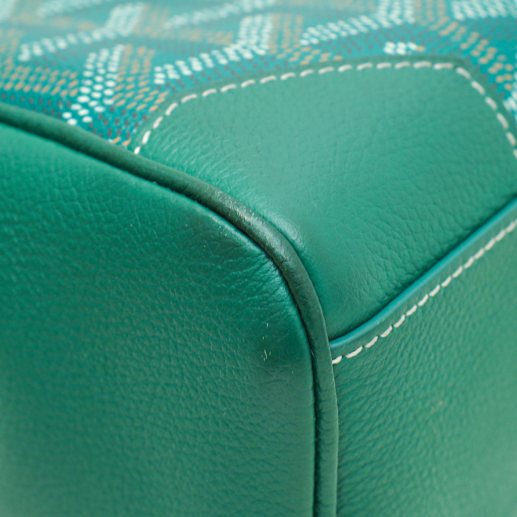 Goyard Goyardine Green Saigon Souple Mini Bag