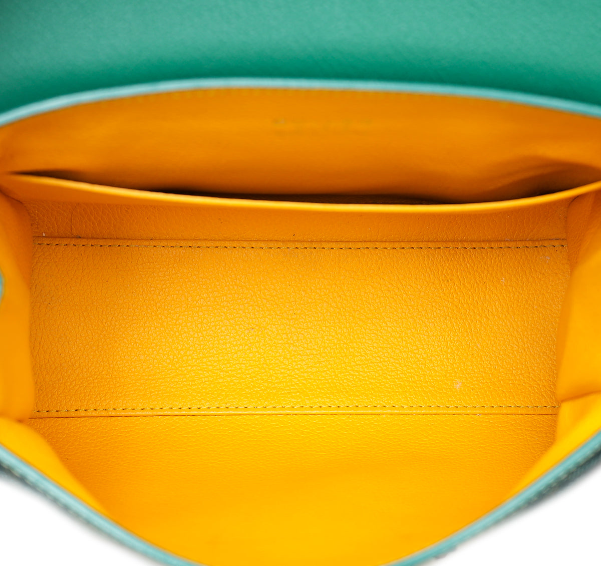 Goyard Goyardine Green Saigon Souple Mini Bag