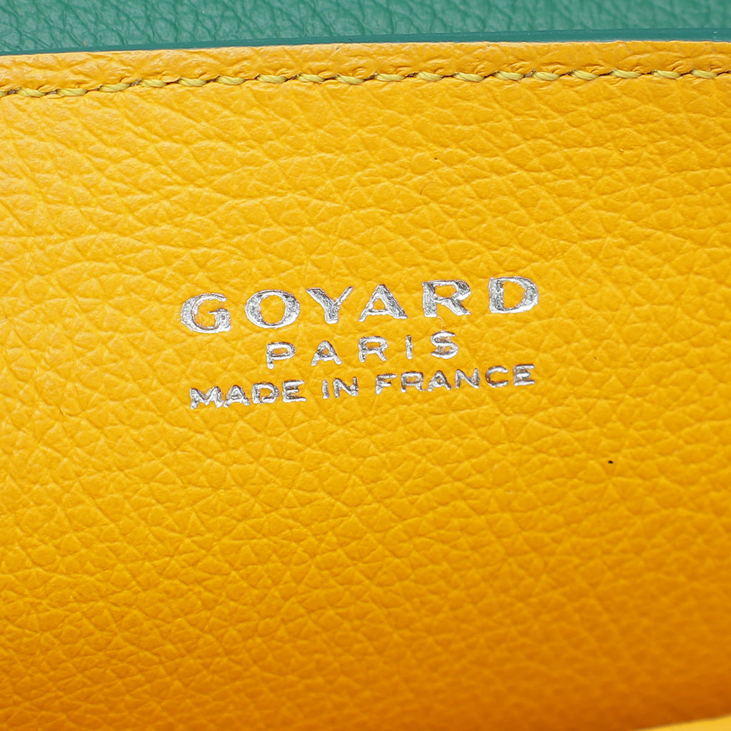 Goyard Goyardine Green Saigon Souple Mini Bag