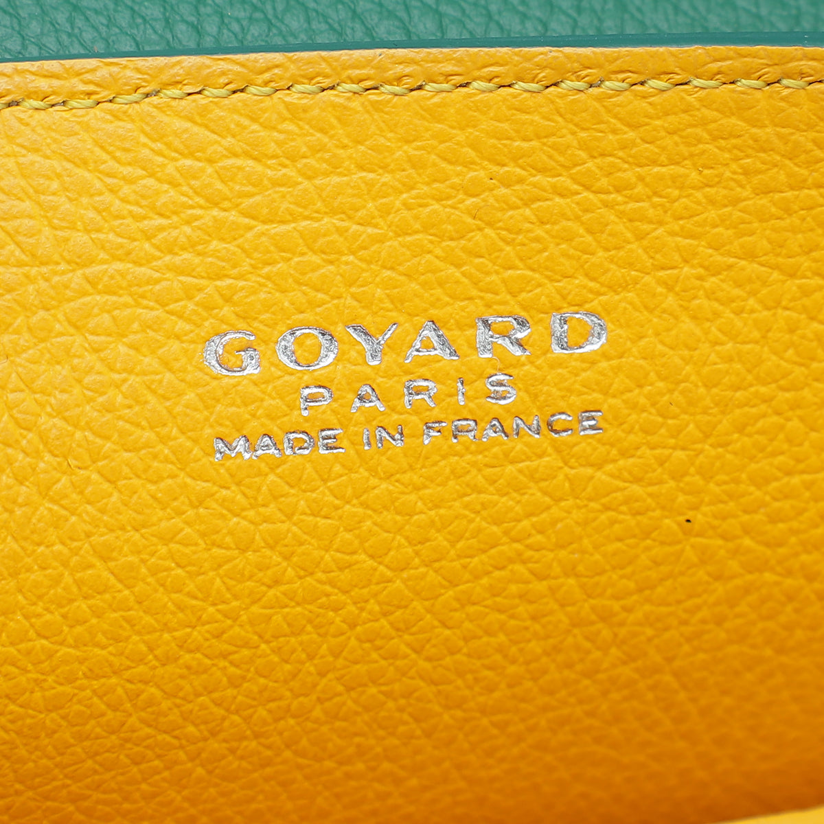Goyard Goyardine Green Saigon Souple Mini Bag