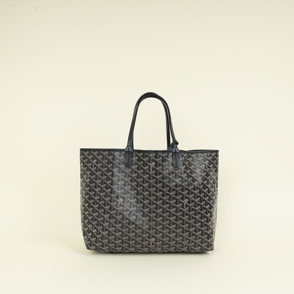 Goyard Black Goyardine Saint Louis PM Bag