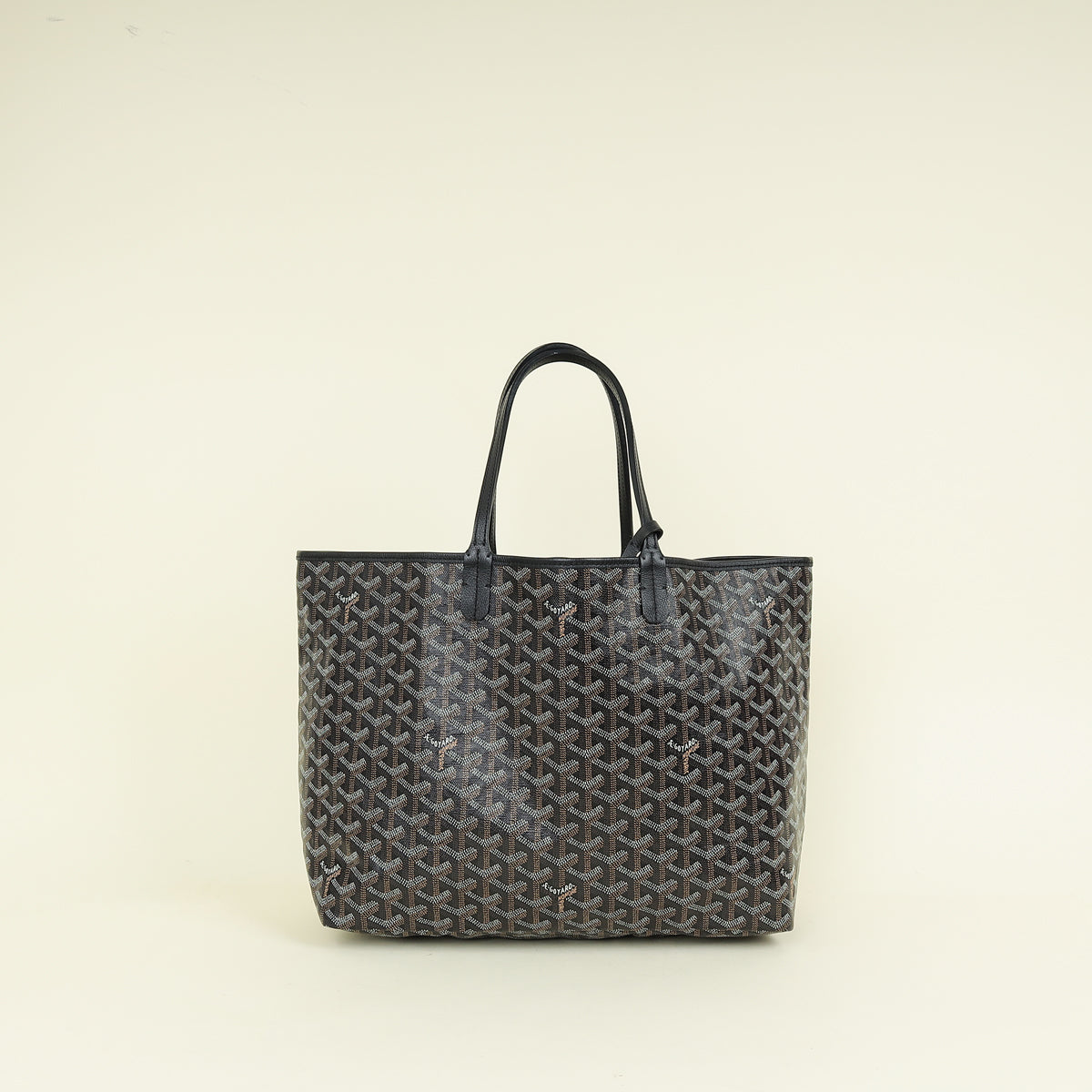 Goyard Black Goyardine Saint Louis PM Bag