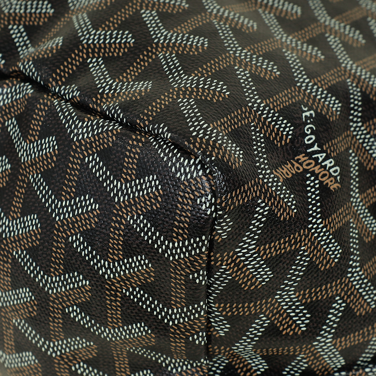 Goyard Black Goyardine Saint Louis PM Bag