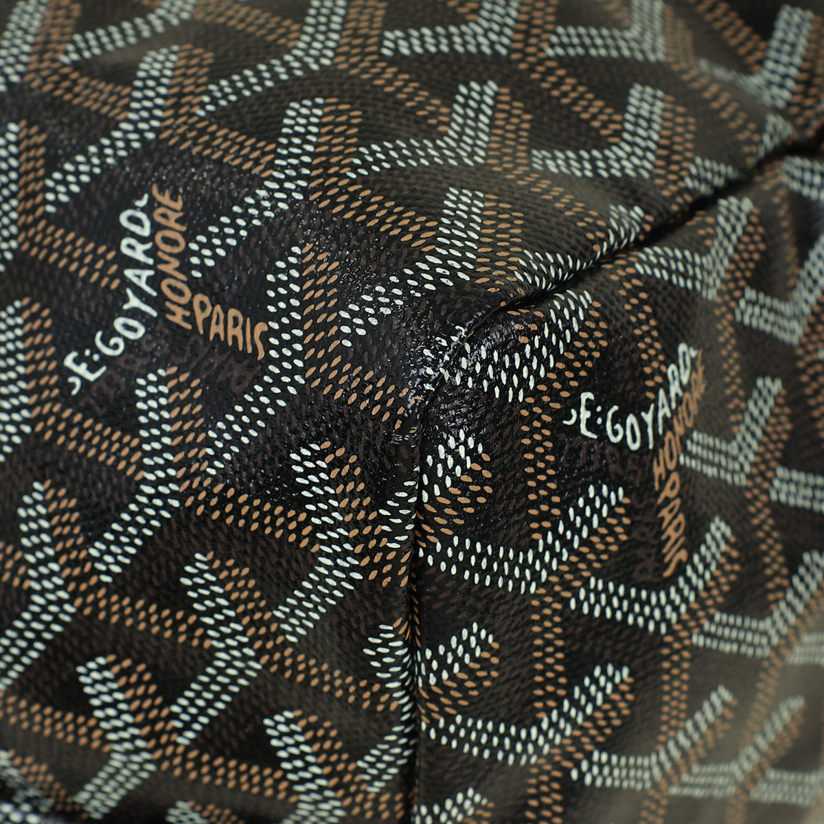 Goyard Black Goyardine Saint Louis PM Bag