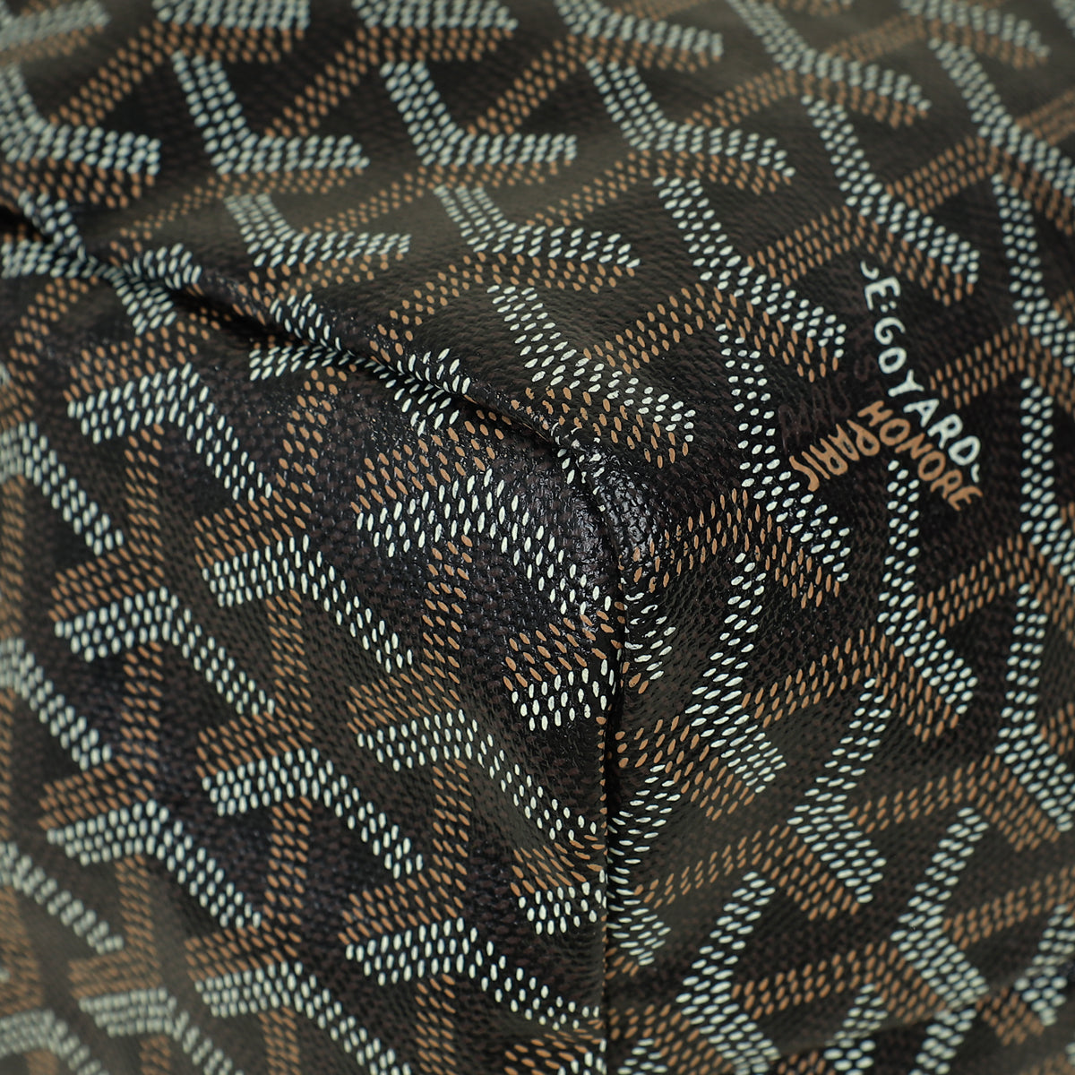 Goyard Black Goyardine Saint Louis PM Bag