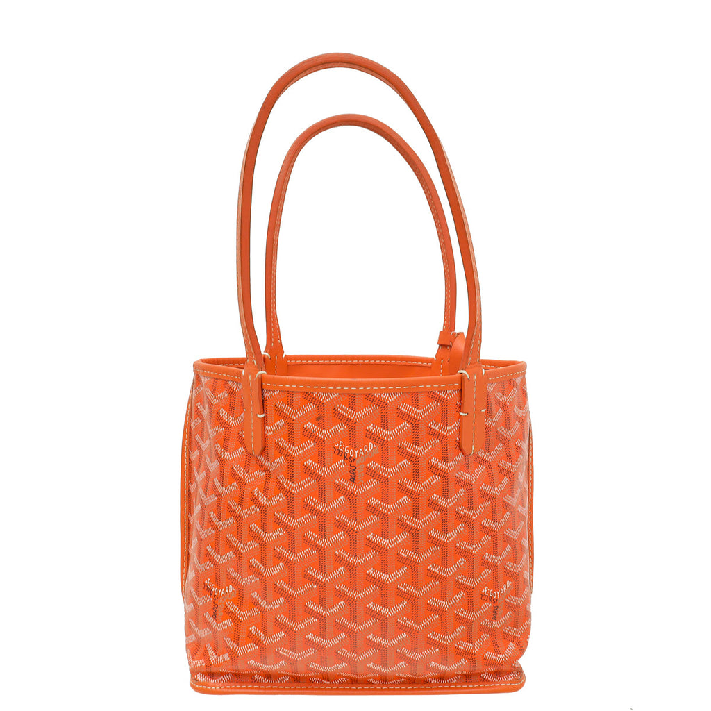 Goyard Orange Goyardine Anjou Mini Bag