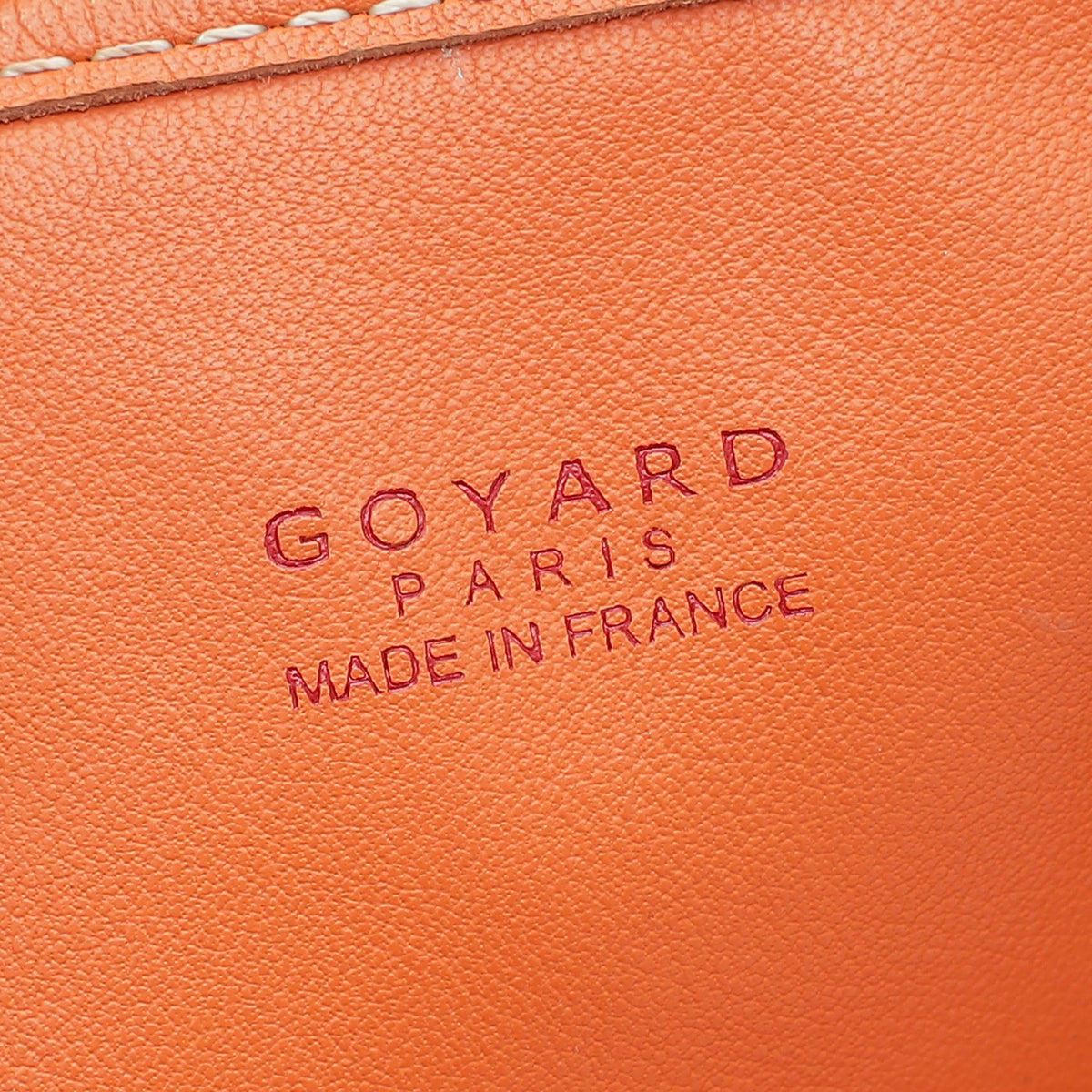 Goyard Orange Goyardine Anjou Mini Bag
