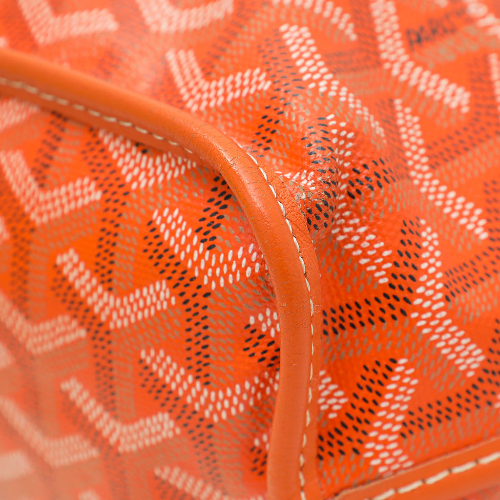 Goyard Orange Goyardine Anjou Mini Bag