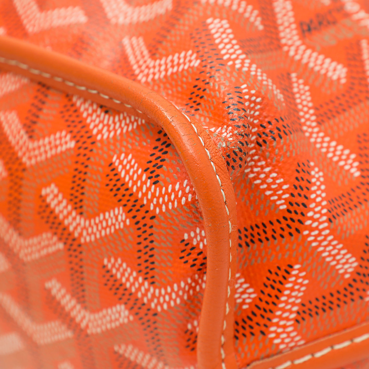Goyard Orange Goyardine Anjou Mini Bag