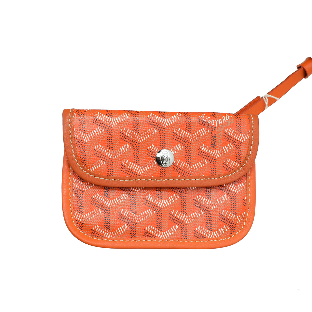 Goyard Orange Goyardine Anjou Mini Bag