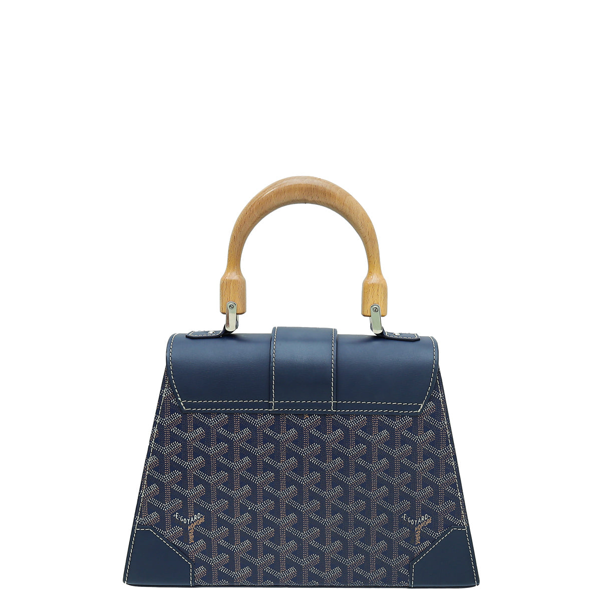 Goyard Navy Blue Goyardine Saigon Bandouliere PM Bag