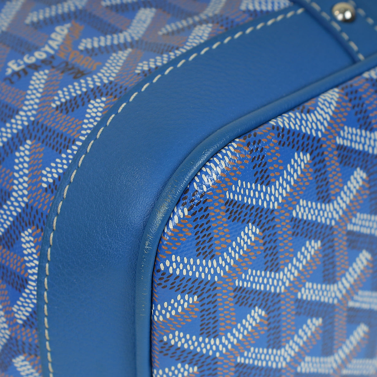 Goyard Blue Petit Flot Bucket PM Bag
