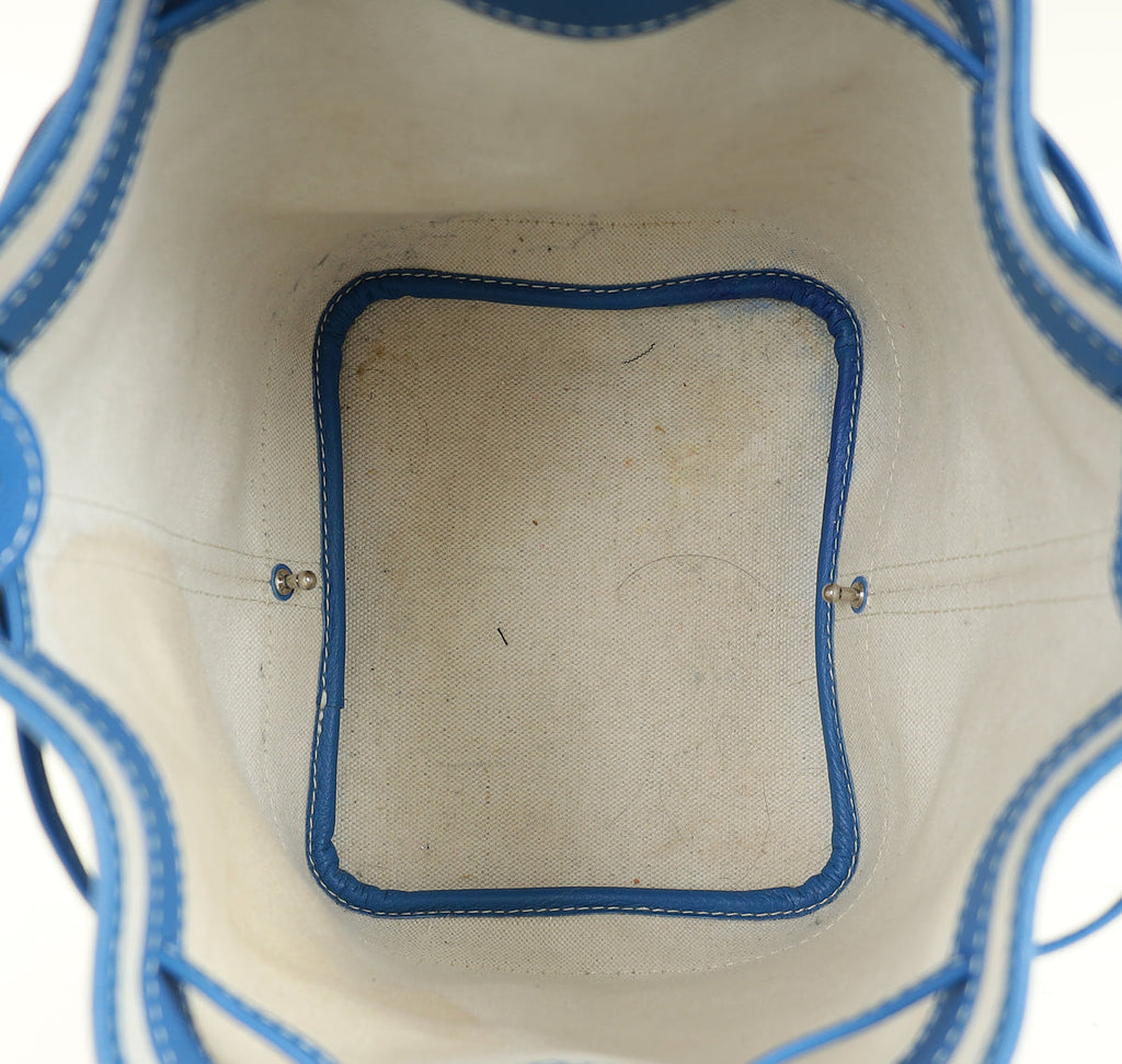 Goyard Blue Petit Flot Bucket PM Bag