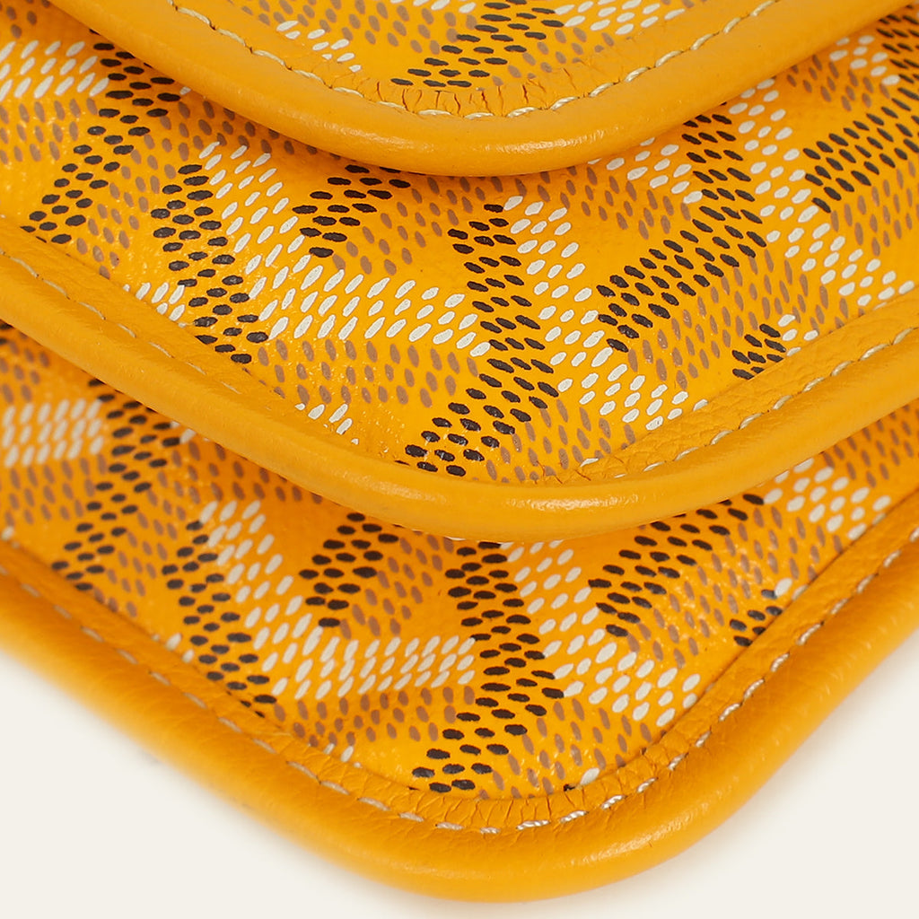 Goyard Yellow Plumet Wallet Clutch Bag