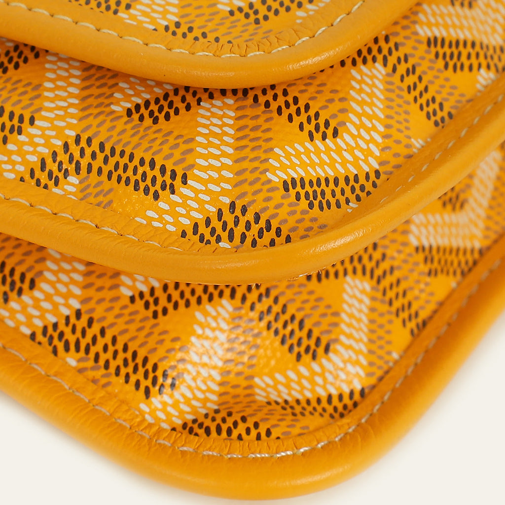 Goyard Yellow Plumet Wallet Clutch Bag