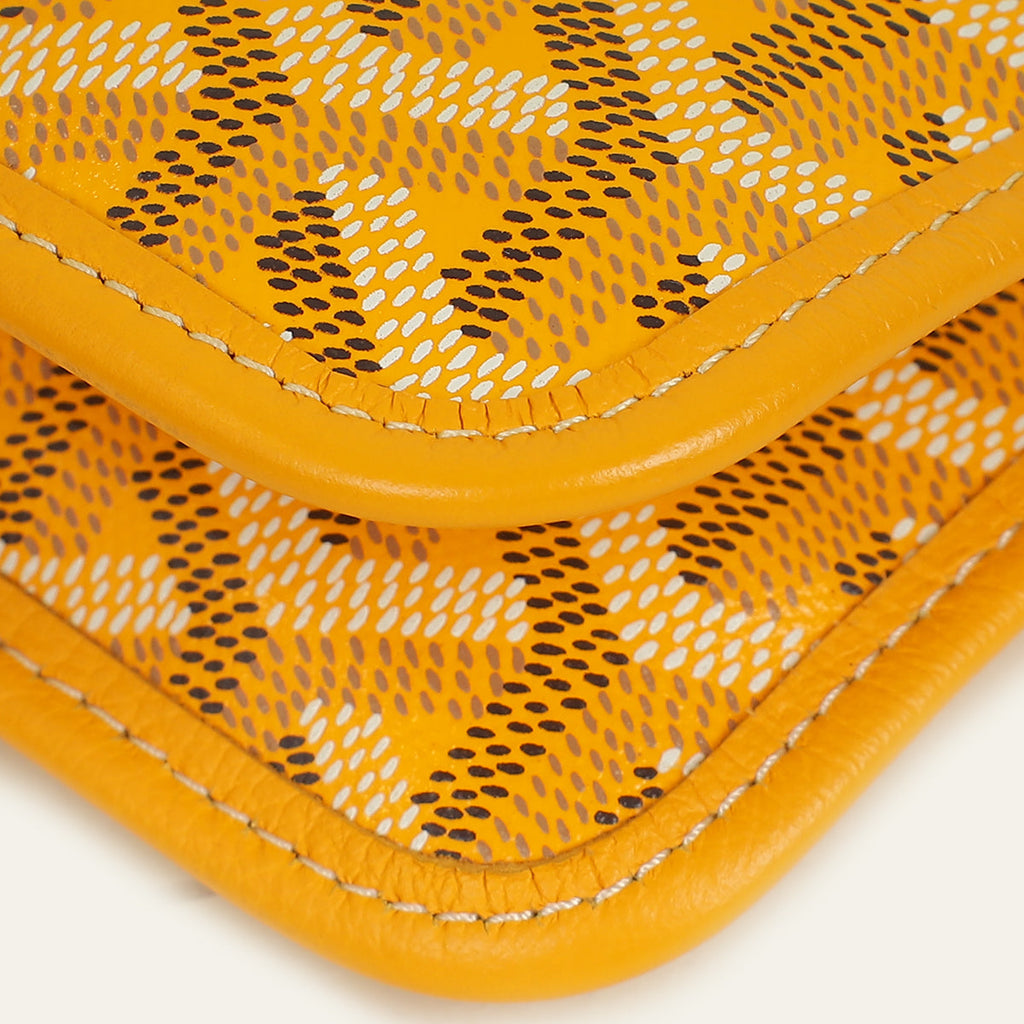 Goyard Yellow Plumet Wallet Clutch Bag