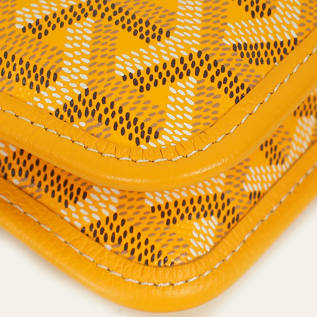 Goyard Yellow Plumet Wallet Clutch Bag