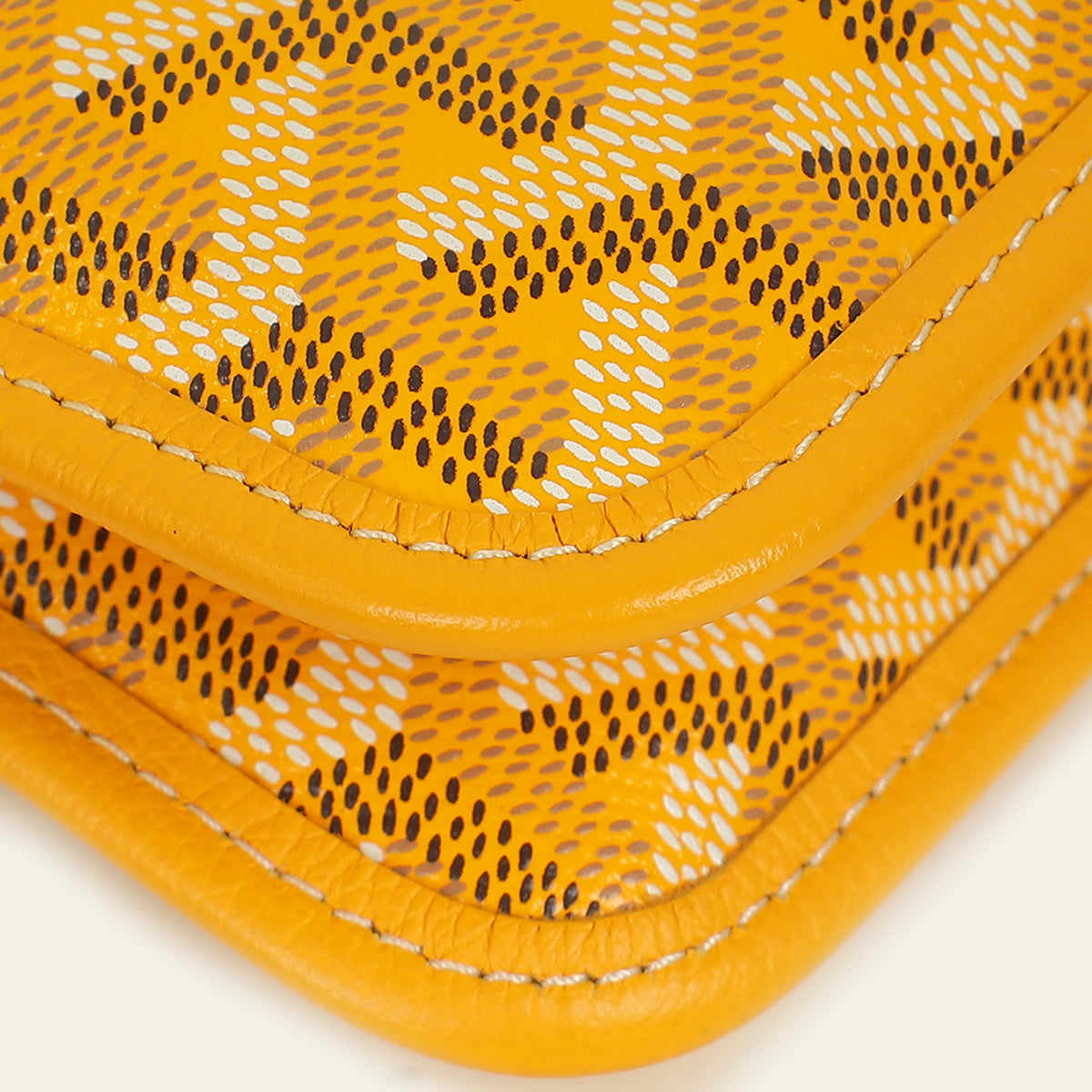 Goyard Yellow Plumet Wallet Clutch Bag