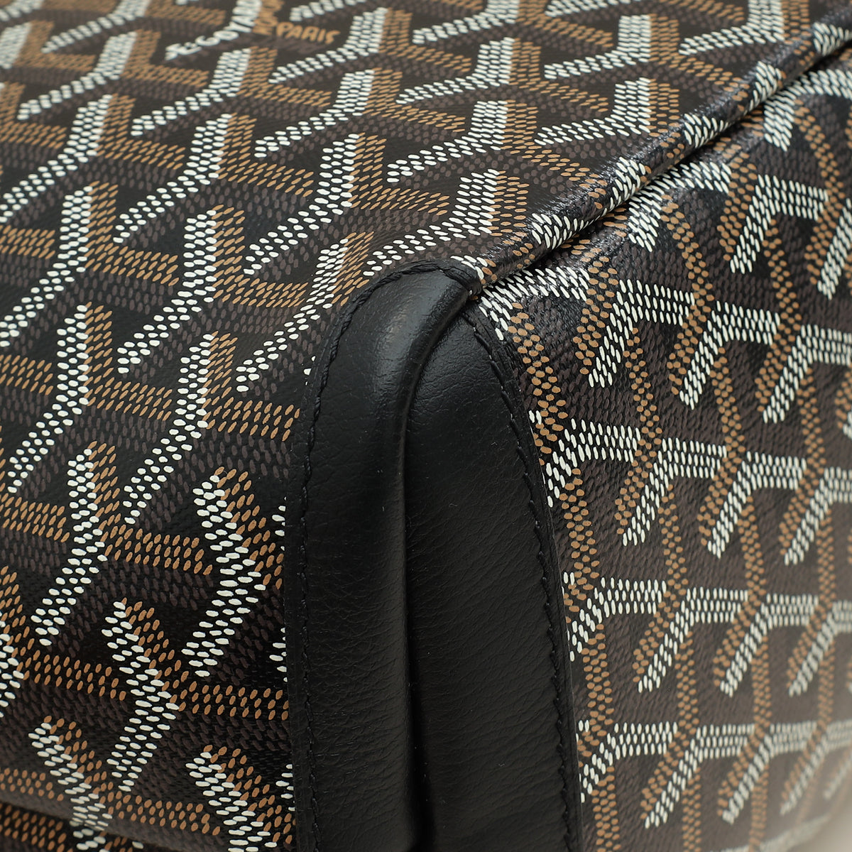 Goyard Black Goyardine Artois PM Bag
