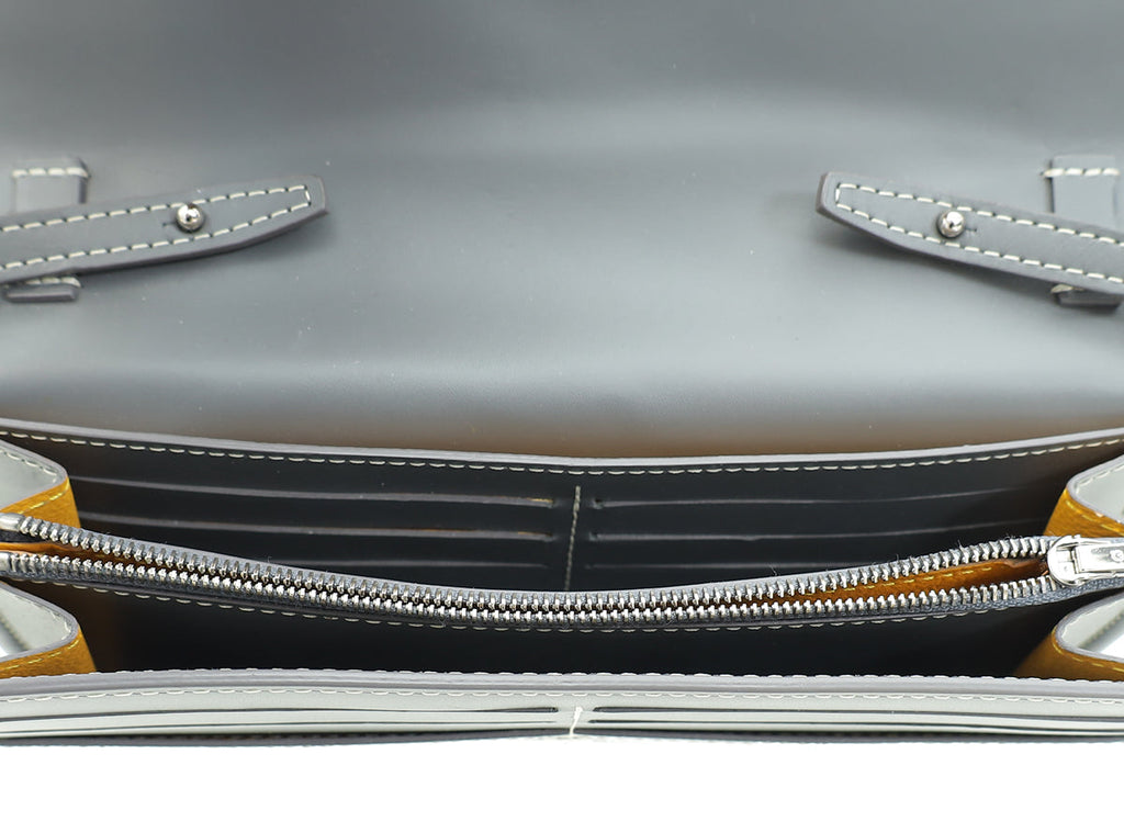 Goyard Grey Varenne Continental Wallet W/ Strap