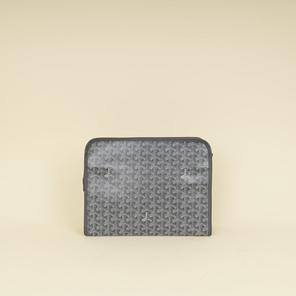Goyard Grey Goyardine Jouvence GM Toiletry Bag