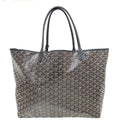 Goyard Black Goyardine Saint Louis GM Tote Bag