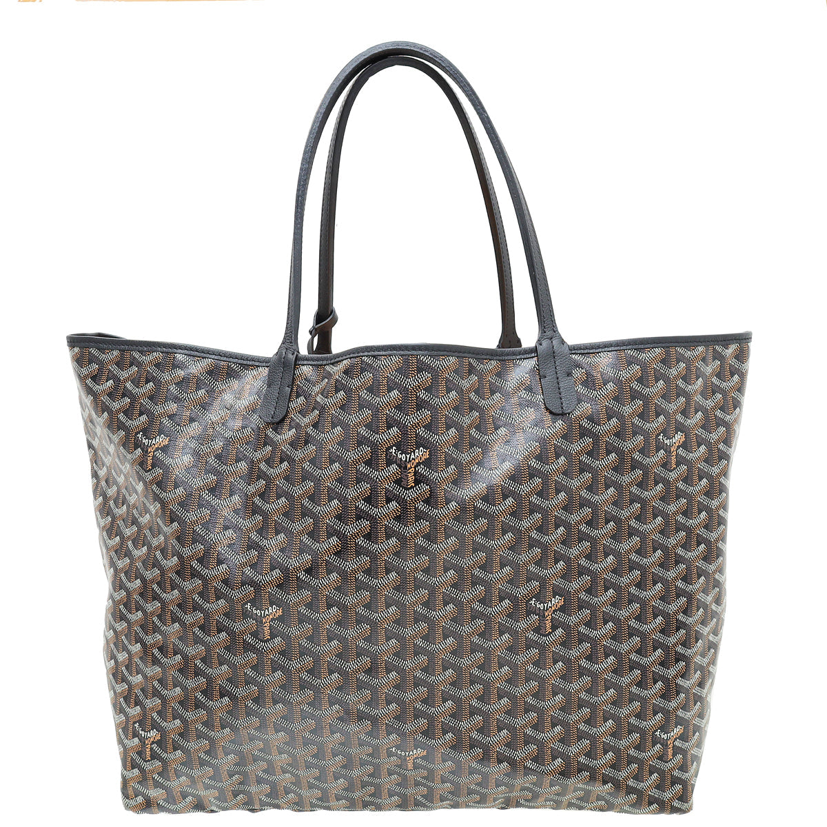 Goyard Black Goyardine Saint Louis GM Tote Bag