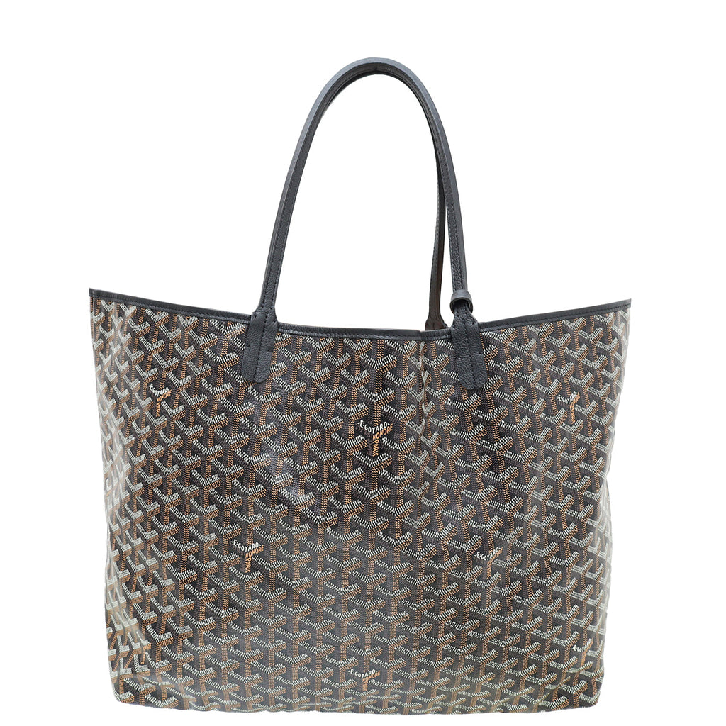 Goyard Black Goyardine Saint Louis GM Tote Bag