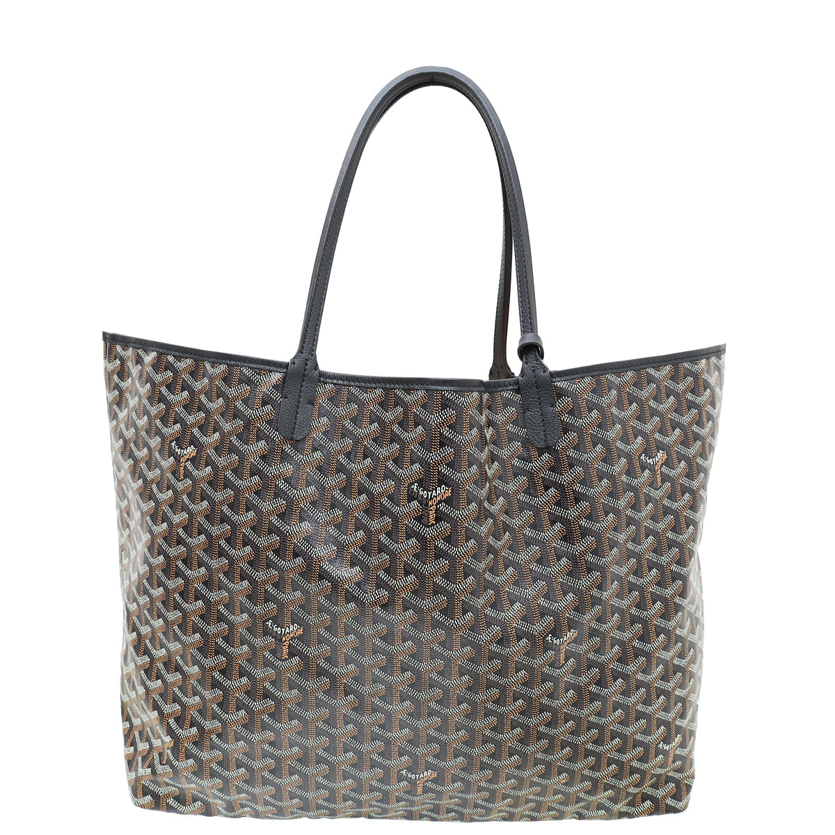 Goyard Black Goyardine Saint Louis GM Tote Bag