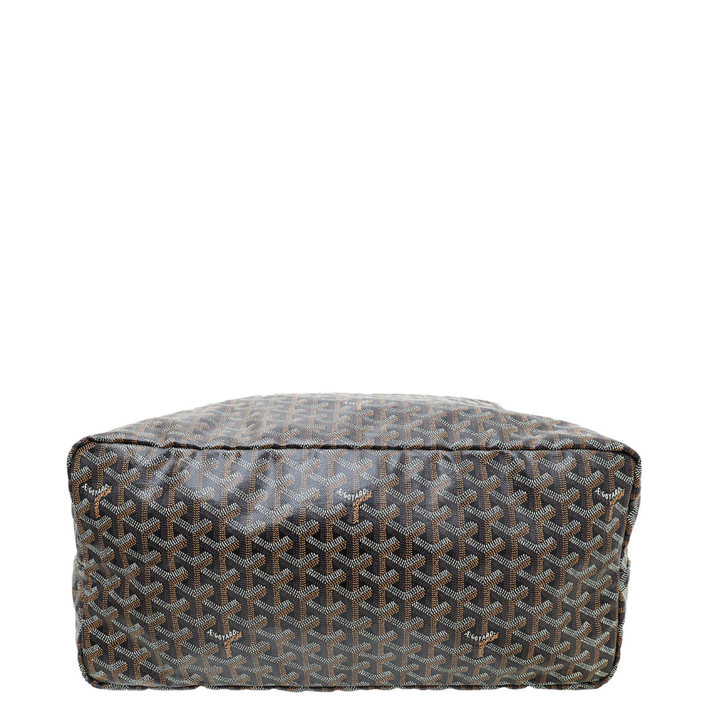 Goyard Black Goyardine Saint Louis GM Tote Bag