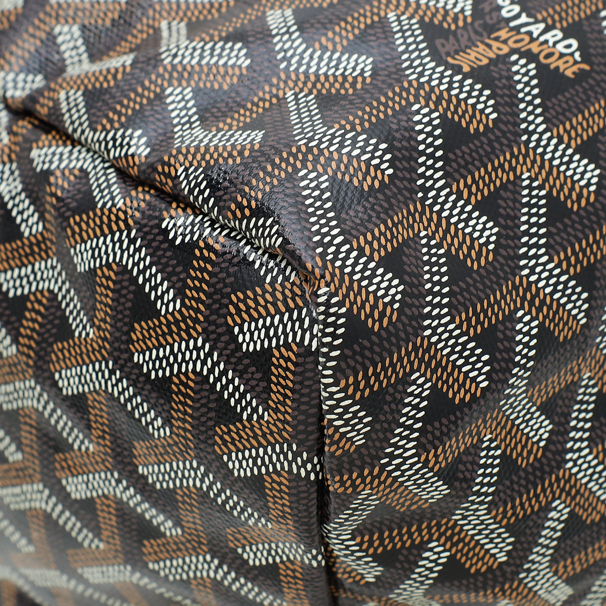 Goyard Black Goyardine Saint Louis GM Tote Bag