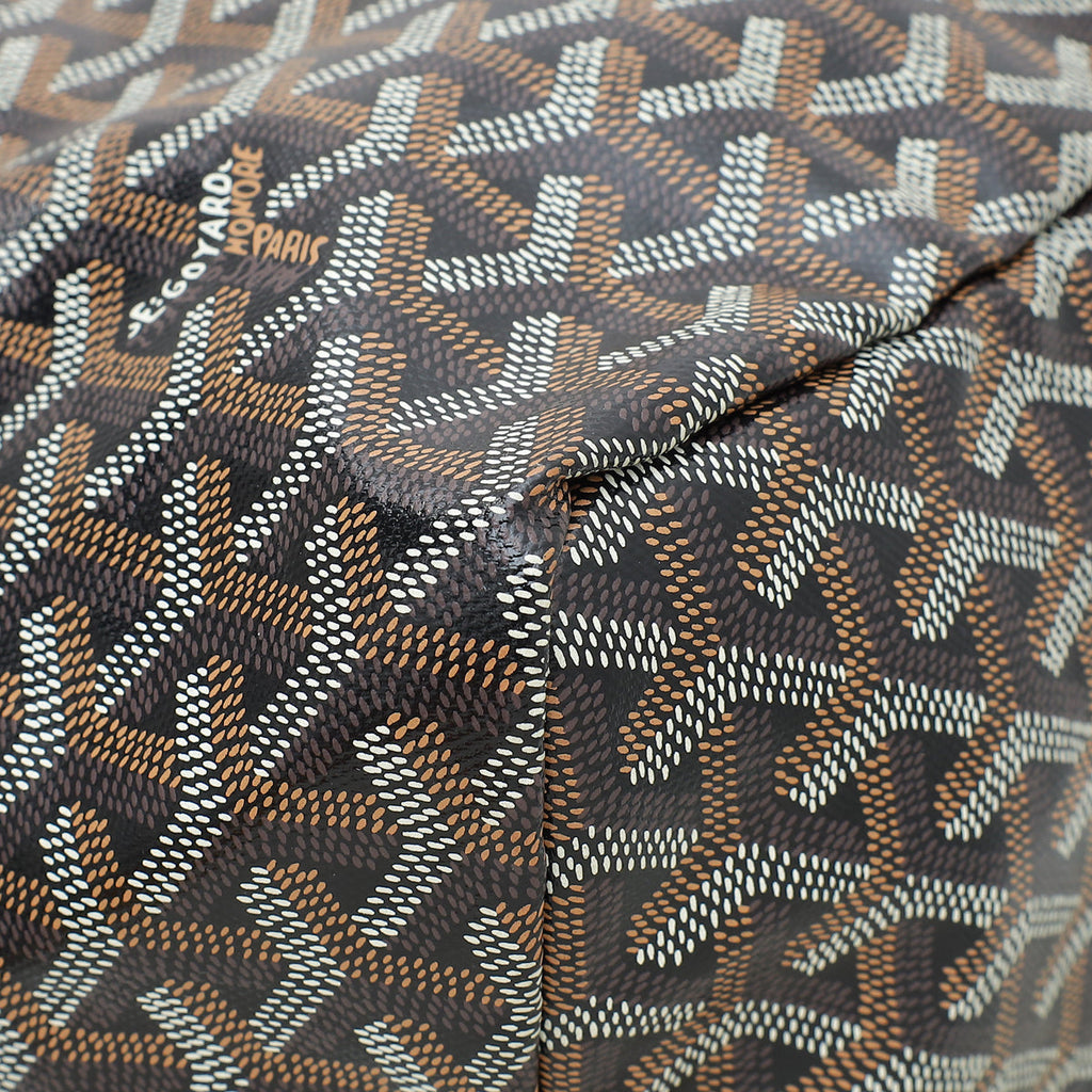 Goyard Black Goyardine Saint Louis GM Tote Bag