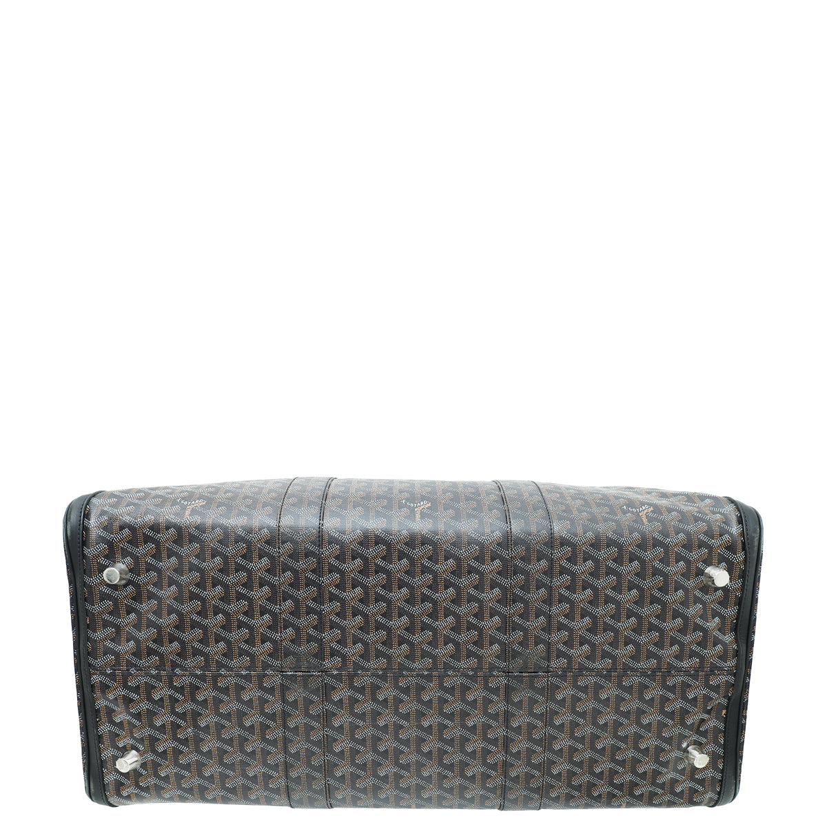 Goyard Black Goyardine Croisiere Boston 55 Bag