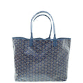 Goyard Navy Blue Goyardine Saint Louis PM Bag