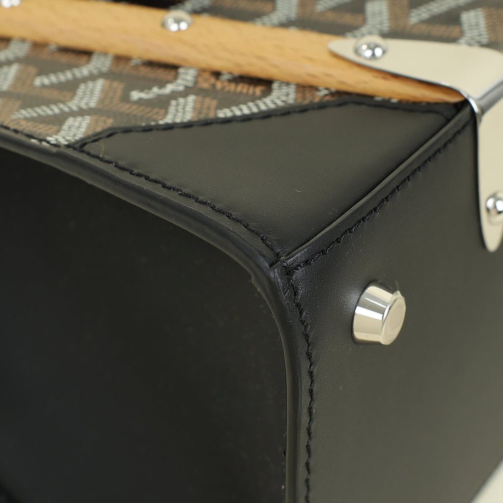 Goyard Black Goyardine Saigon PM Structure Bag